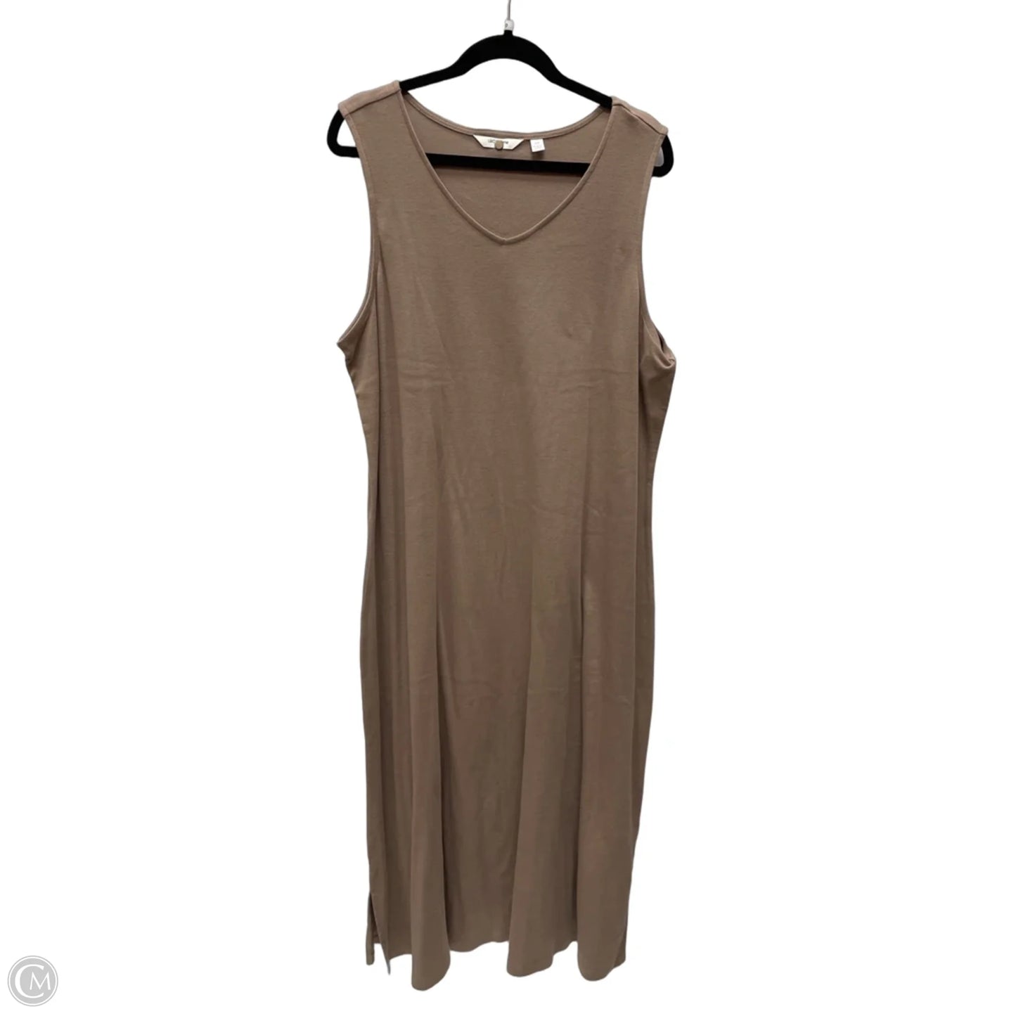 Dress Casual Maxi By Liz Claiborne In Brown, Size: 2x