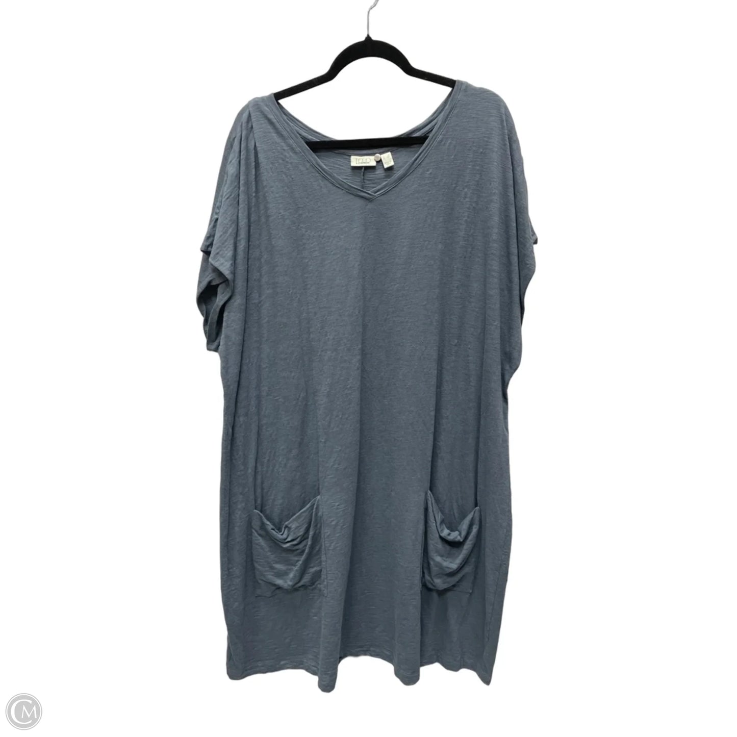 Dress Casual Short By Logo In Blue, Size: 3x