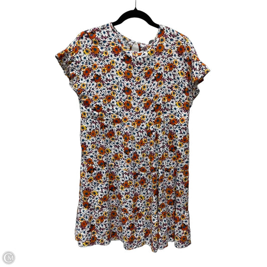 Dress Casual Short By Clothes Mentor In Floral Print, Size: M