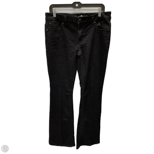 Jeans Flared By Knox Rose In Black Denim, Size: 14