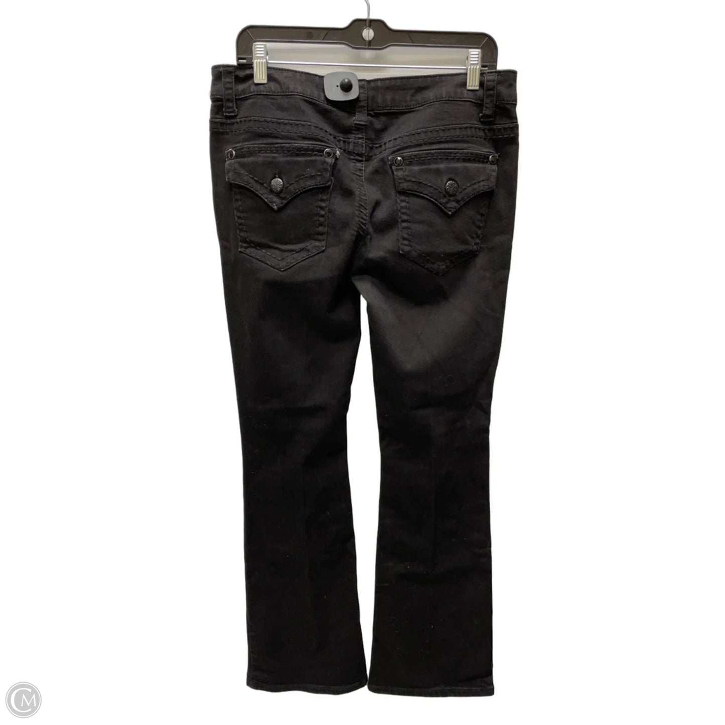 Jeans Flared By Knox Rose In Black Denim, Size: 14