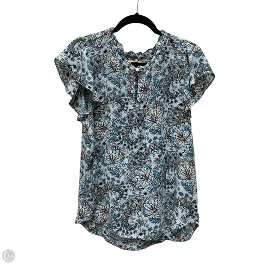 Blouse Sleeveless By Loft In Floral Print, Size: L