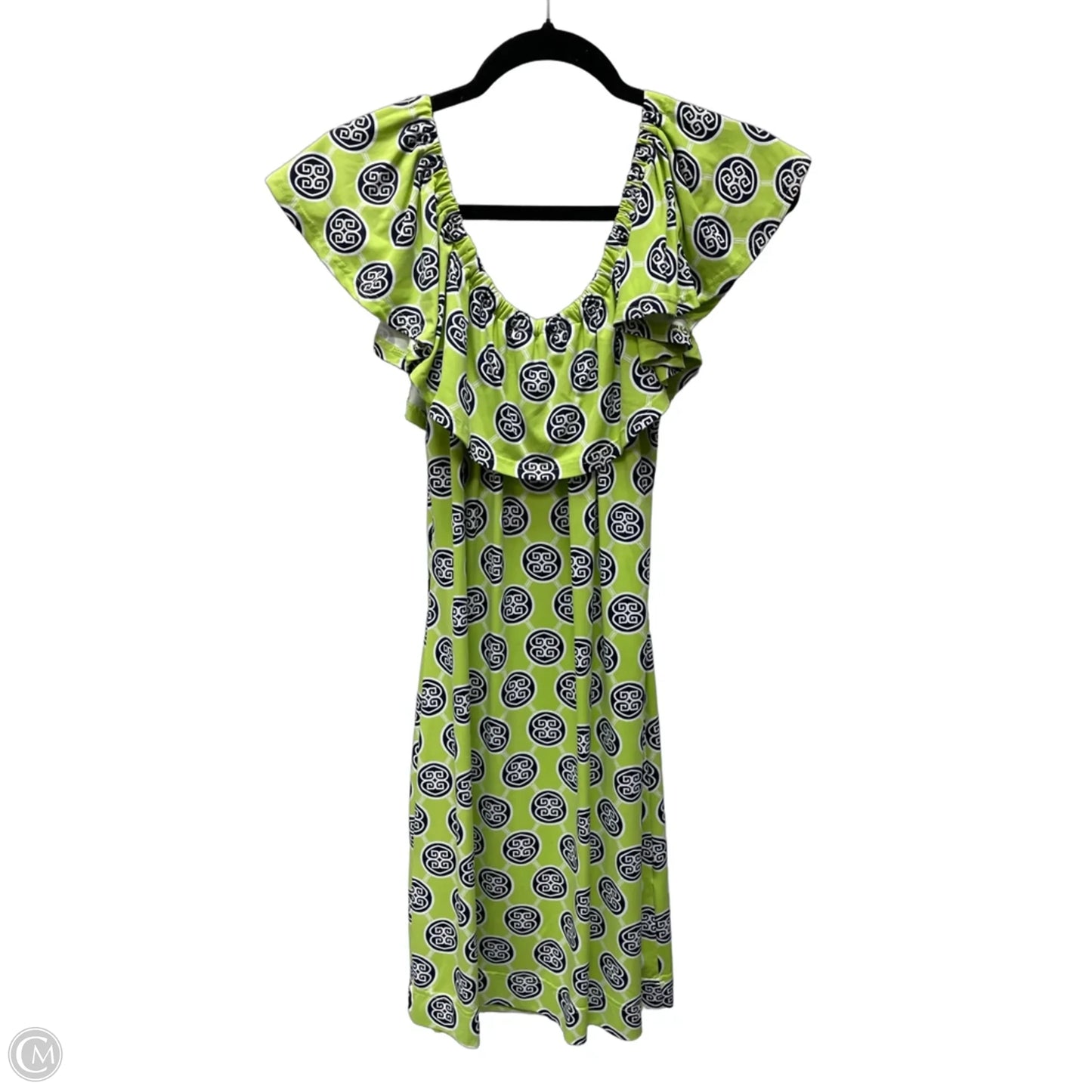 Dress Casual Short By Lulu B In Geometric Pattern, Size: Xl