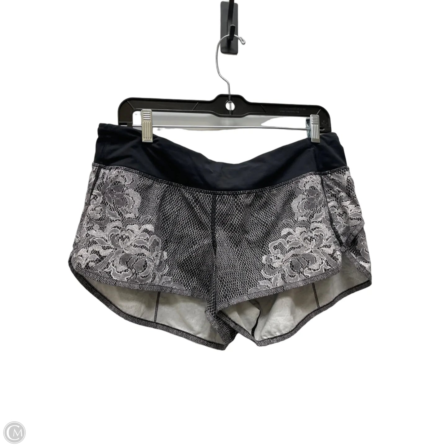 Athletic Shorts By Lululemon In Floral Print, Size: 10