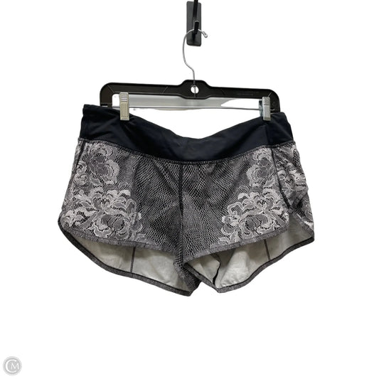 Athletic Shorts By Lululemon In Floral Print, Size: 10