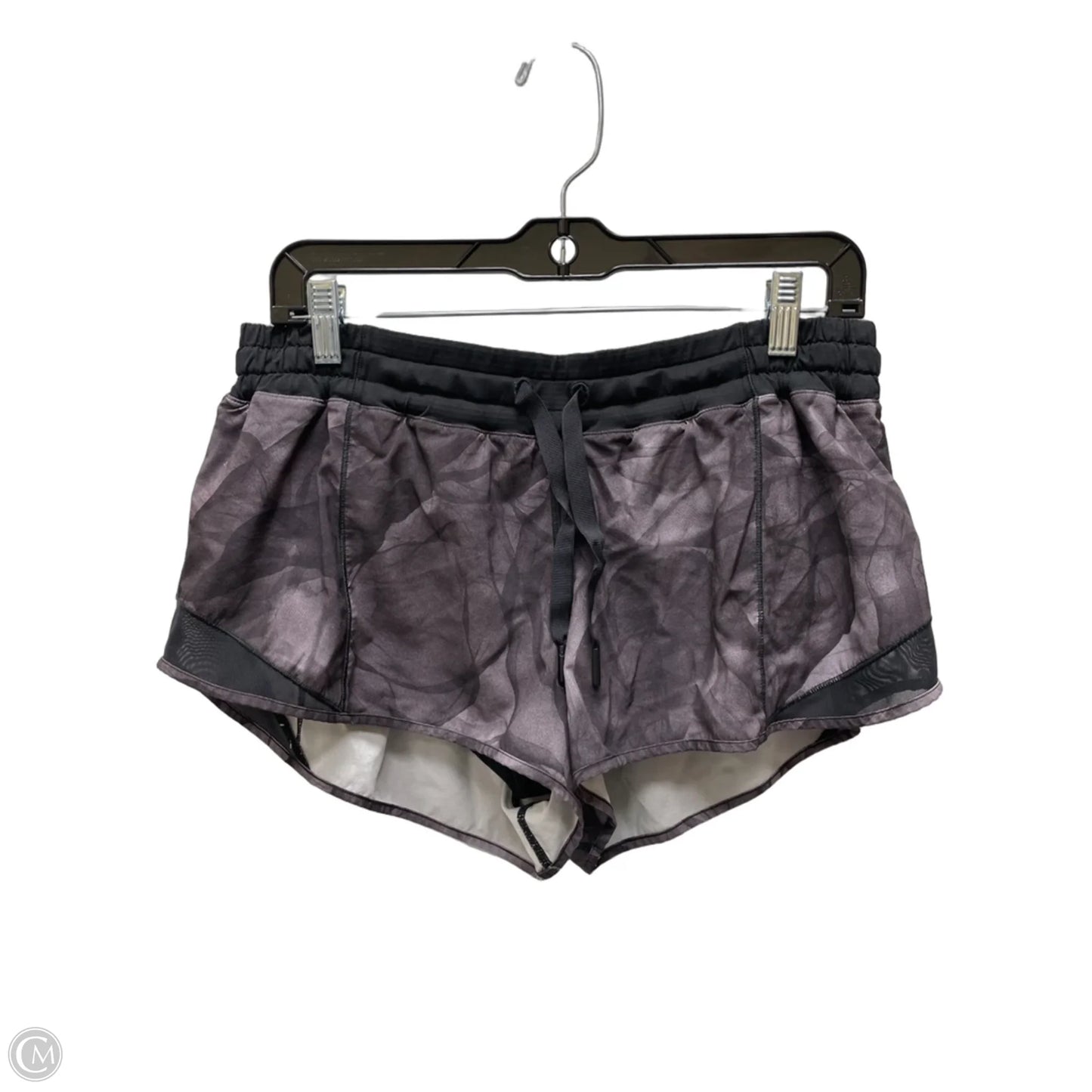 Athletic Shorts By Lululemon In Black & Grey, Size: 12