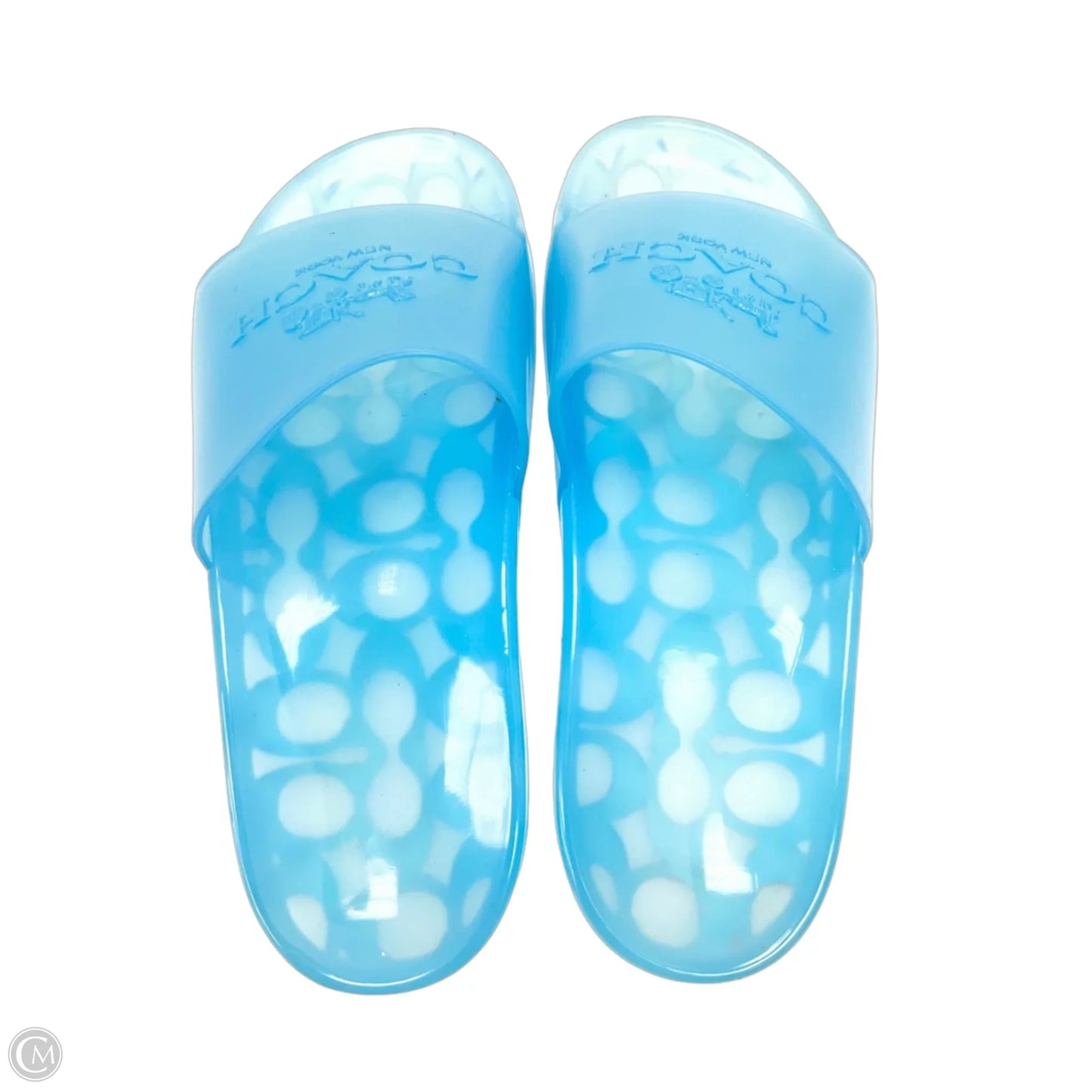 Sandals Designer By Coach In Blue, Size: 8.5