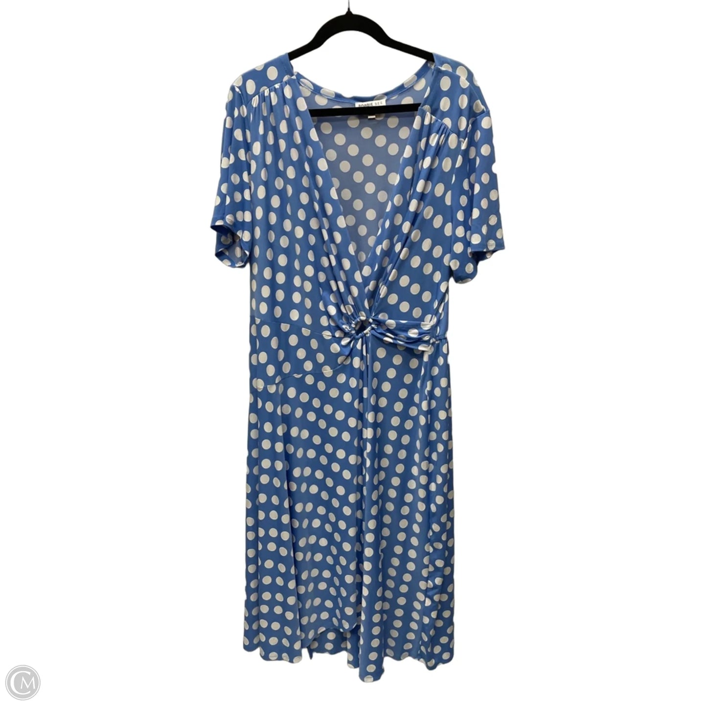 Dress Casual Maxi By Robbie Bee In Polkadot Pattern, Size: 2x