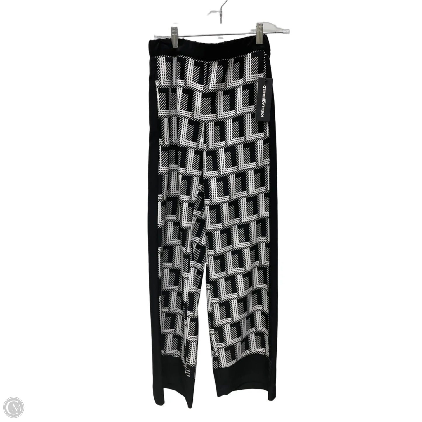 Pants Designer By Karl Lagerfeld In Black & White, Size: 2