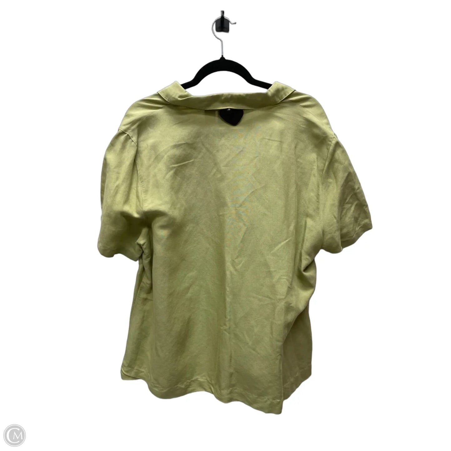 Top Short Sleeve By Crazy Horse In Green, Size: 2x