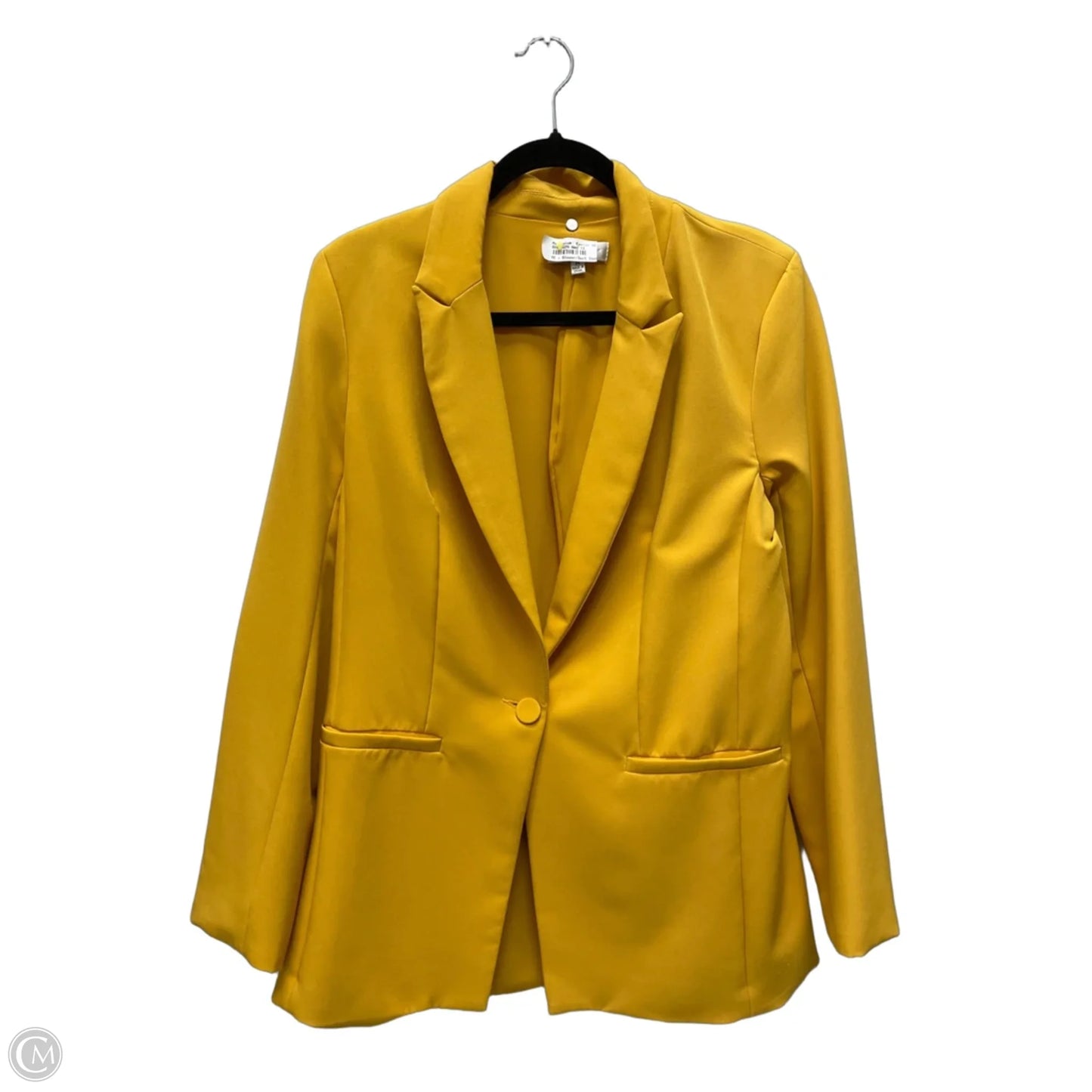 Blazer By Clothes Mentor In Yellow, Size: M