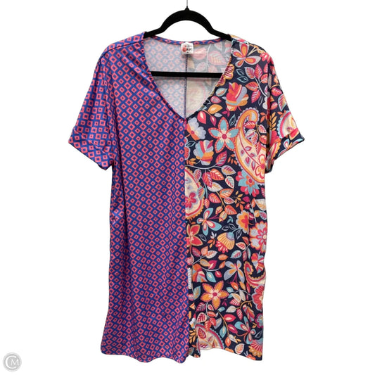 Dress Casual Short By Zigzag Stripe In Multi-colored, Size: Xl