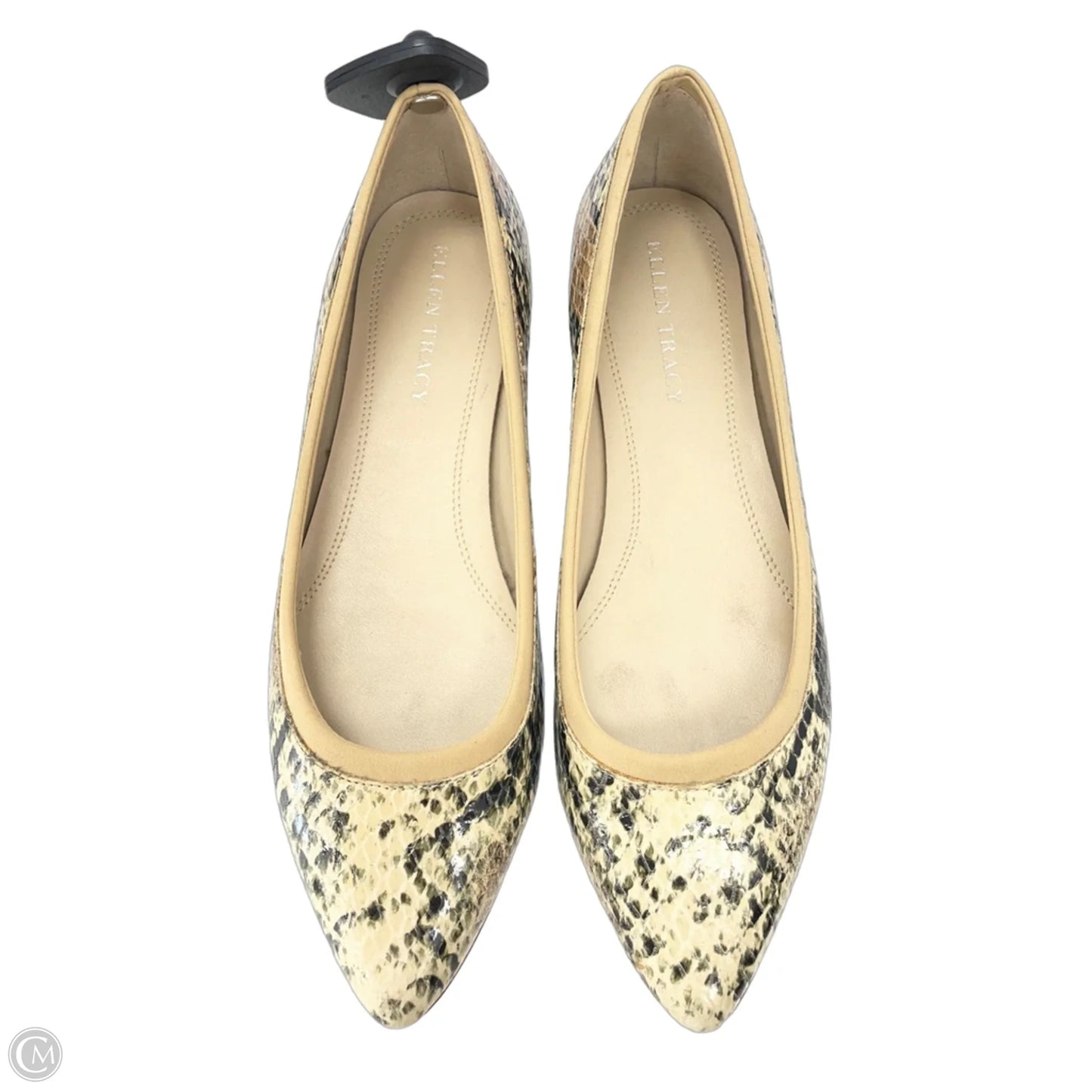 Shoes Flats By Ellen Tracy In Snakeskin Print, Size: 8.5