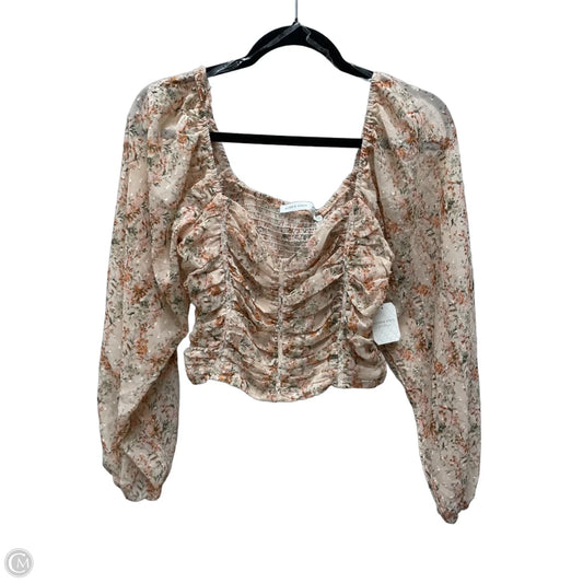 Blouse Long Sleeve By Altard State In Floral Print, Size: M