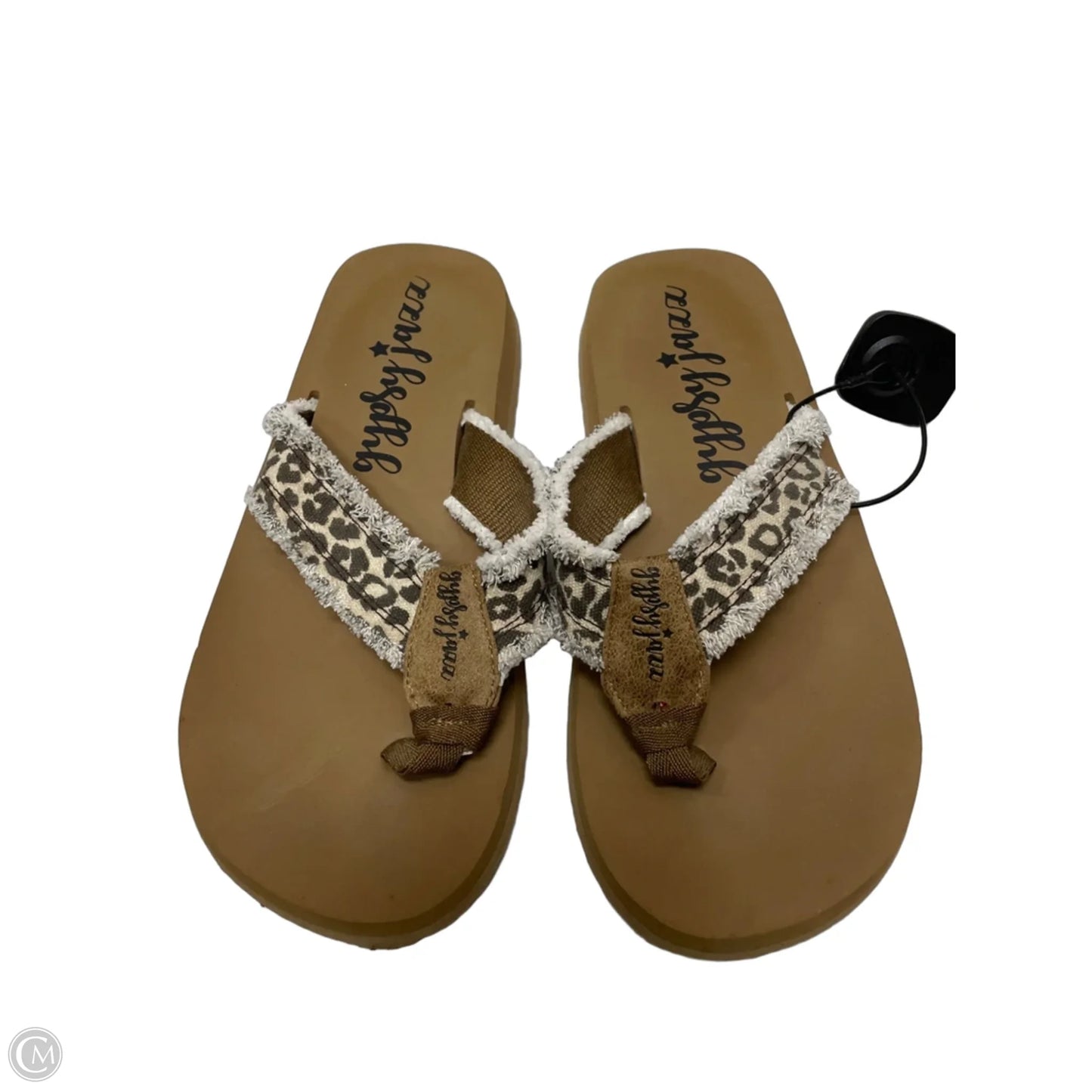 Sandals Flats By Gypsy Jazz In Animal Print, Size: 9