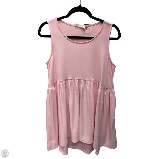 Top Sleeveless By Zenana In Pink, Size: M