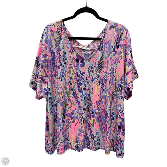 Top Short Sleeve By Jodifl In Multi-colored, Size: L