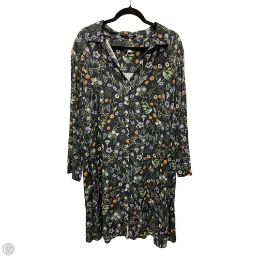 Dress Casual Short By J. Jill In Floral Print, Size: Xl