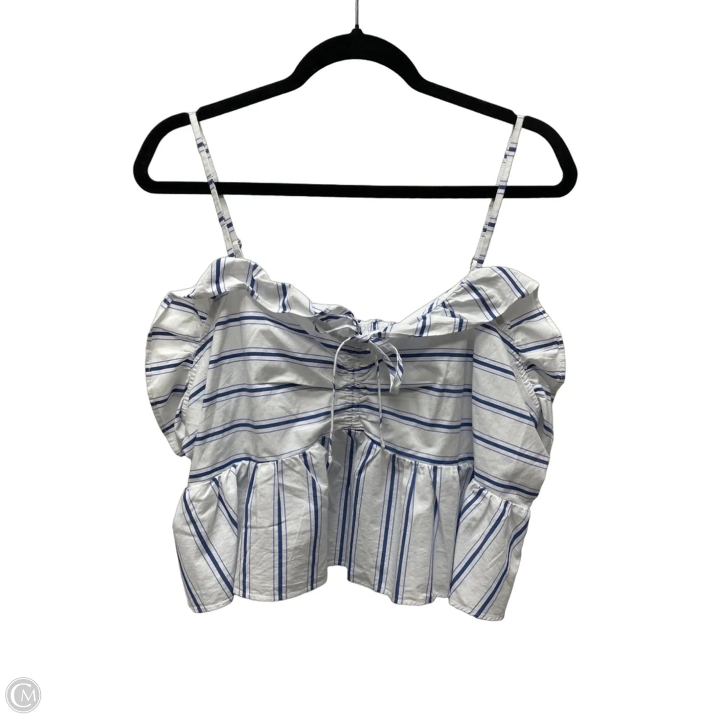 Top Sleeveless By Express In Striped Pattern, Size: Xl