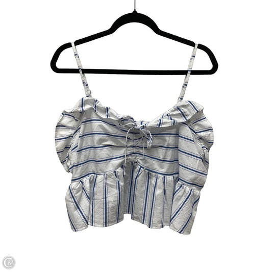 Top Sleeveless By Express In Striped Pattern, Size: Xl