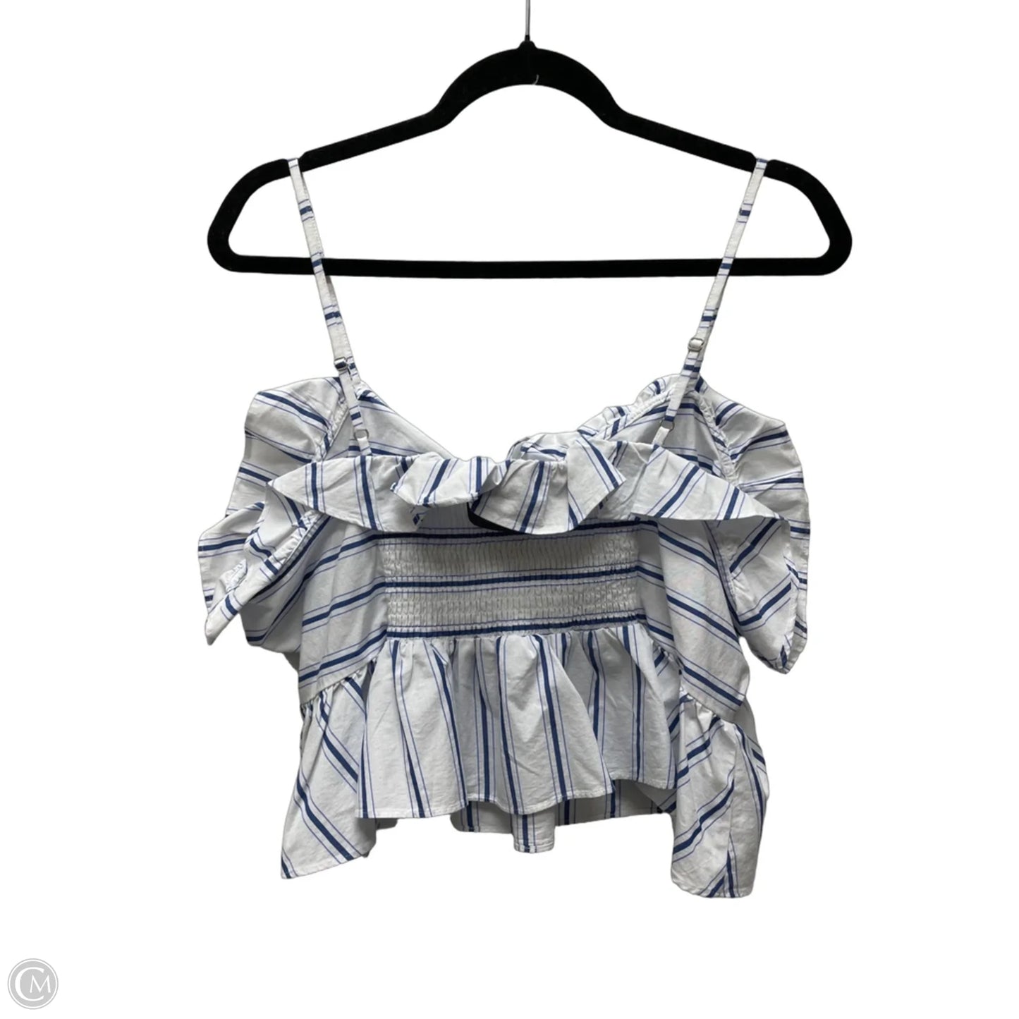 Top Sleeveless By Express In Striped Pattern, Size: Xl