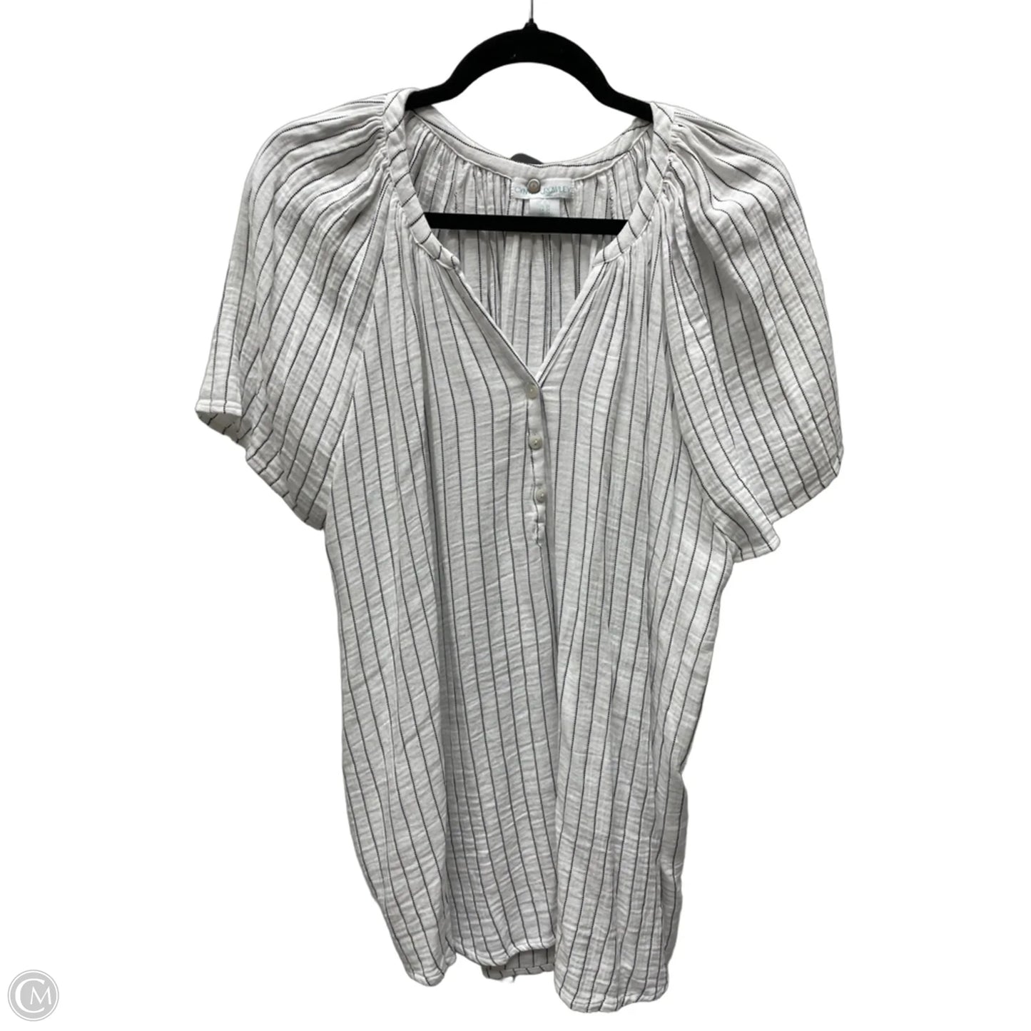 Top Short Sleeve By Cynthia Rowley In Striped Pattern, Size: 2x