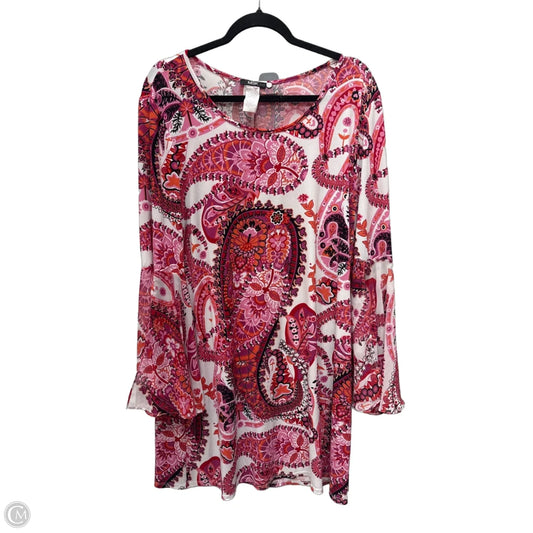 Dress Casual Short By Msk In Floral Print, Size: Xl