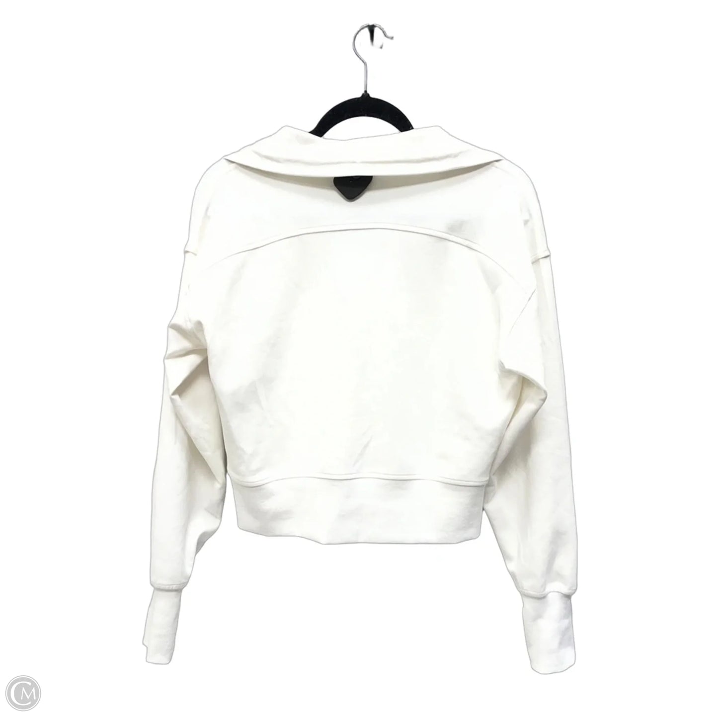 Athletic Top Long Sleeve Collar By Old Navy In White, Size: Xs