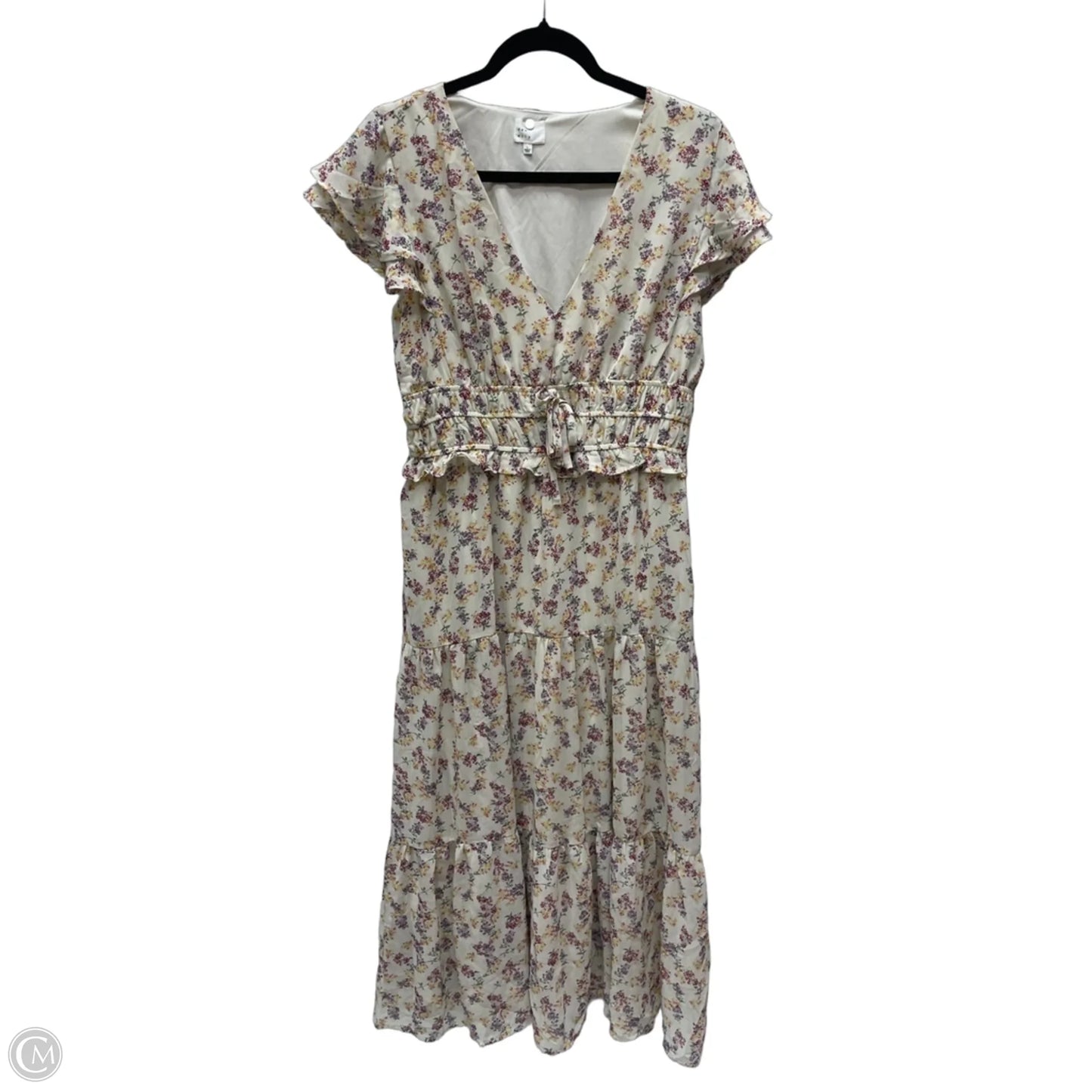 Dress Casual Midi By Dee Elly In Floral Print, Size: L