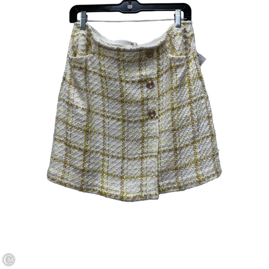 Skirt Mini & Short By Cabi In Plaid Pattern, Size: 8