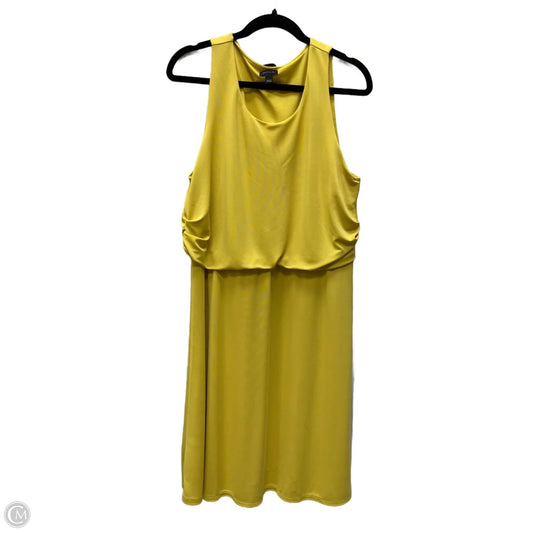 Dress Casual Short By Ann Taylor In Yellow, Size: L