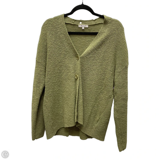 Sweater Cardigan By Madewell In Green, Size: M