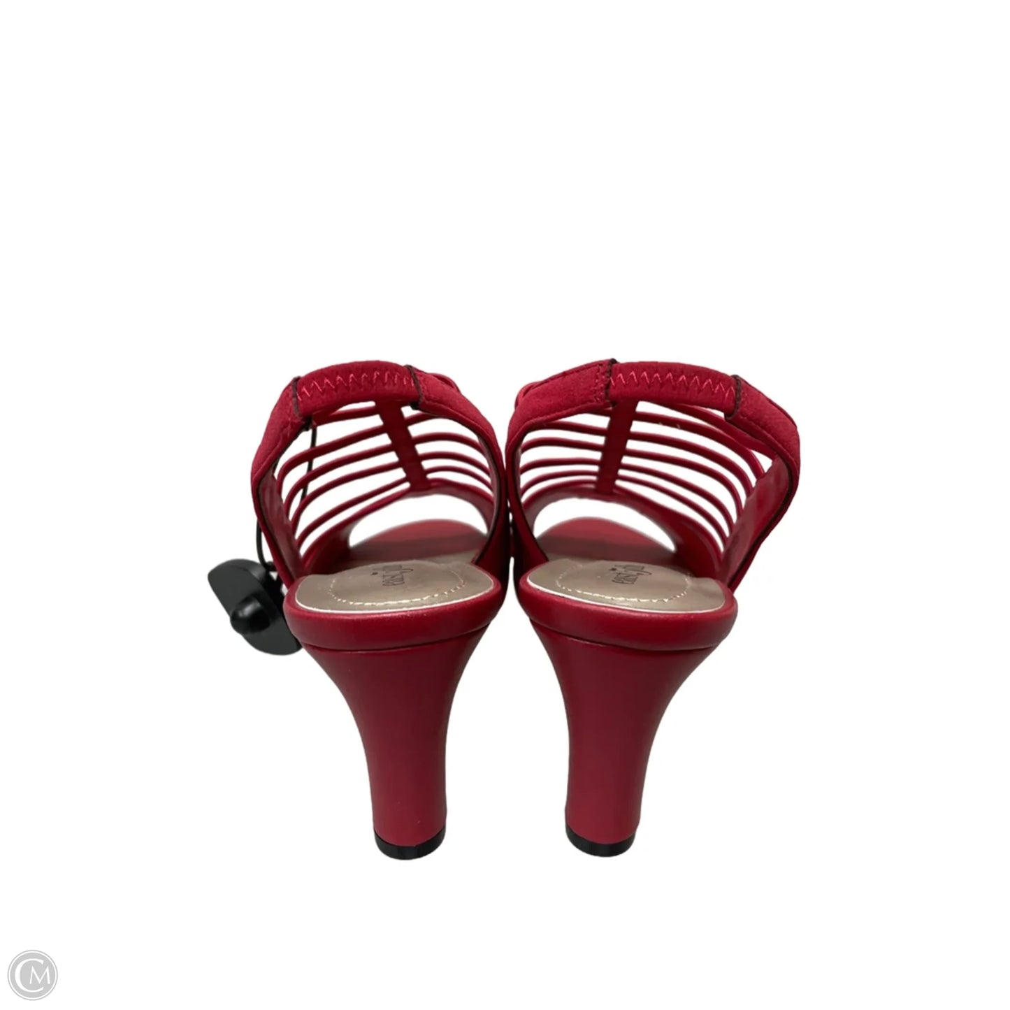 Sandals Heels Block By East 5th In Red, Size: 7.5
