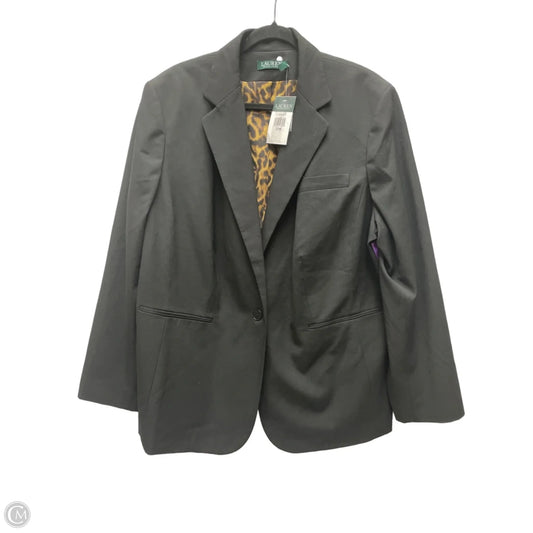Blazer By Lauren By Ralph Lauren In Black, Size: 3x