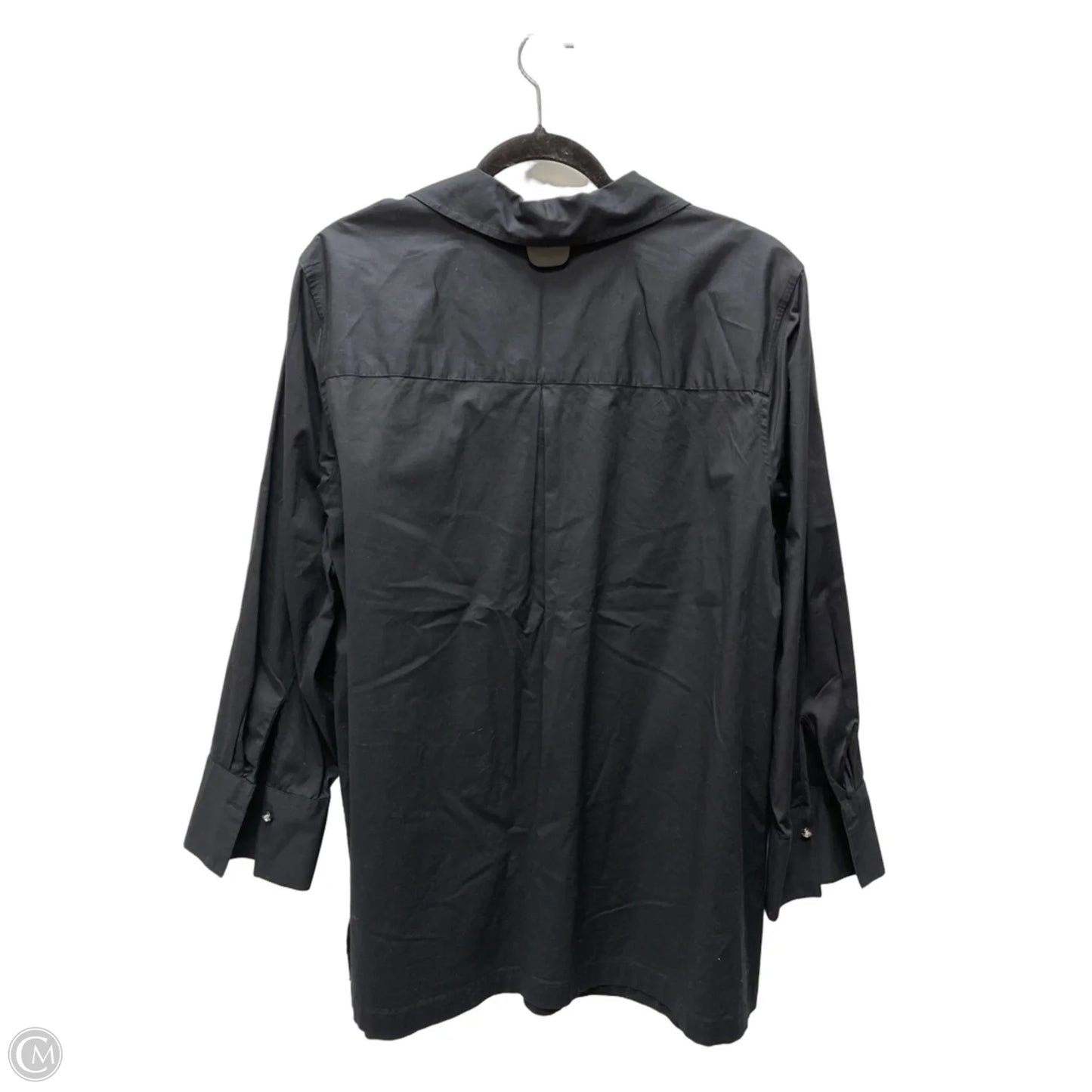 Top Long Sleeve By Talbots In Black, Size: 3x