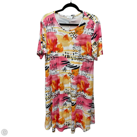 Dress Casual Short By Cme In Floral Print, Size: Xl