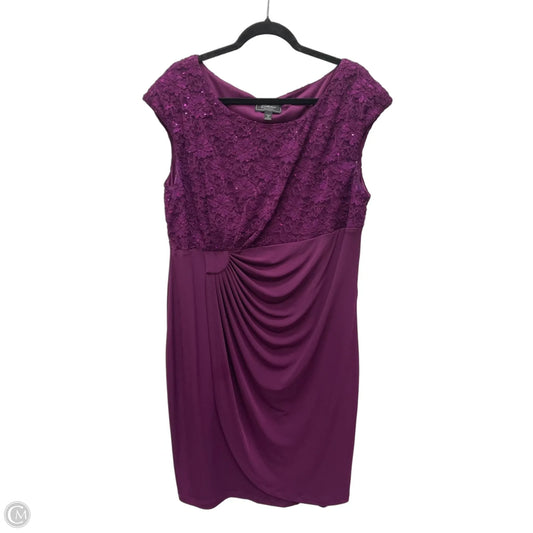 Dress Party Short By Dressbarn In Purple, Size: Xl
