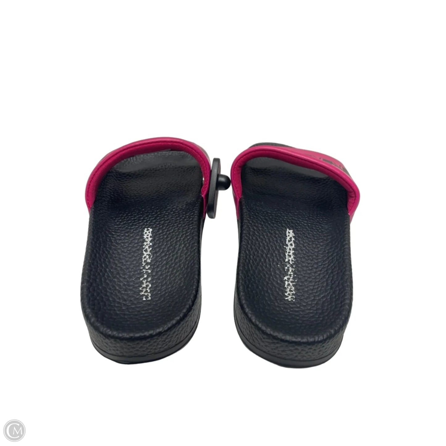Sandals Flats By Cma In Black & Pink, Size: 7.5