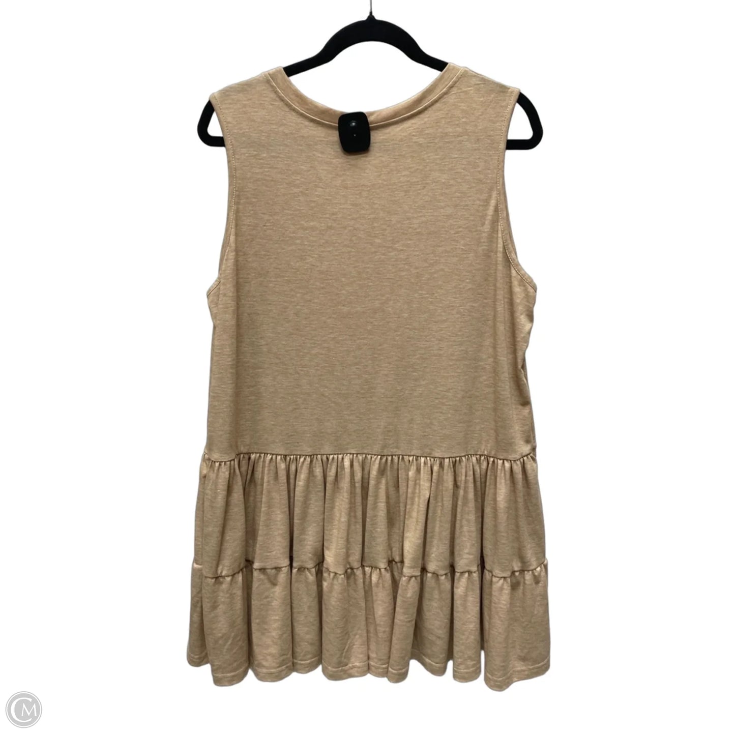 Dress Casual Short By Clothes Mentor In Tan, Size: Xl