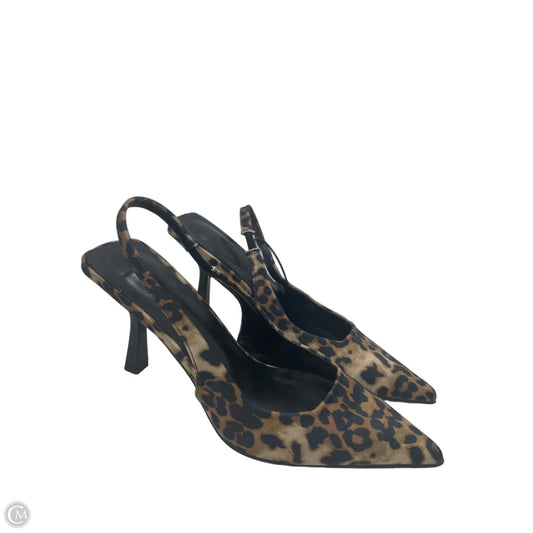 Shoes Heels Stiletto By Clothes Mentor In Animal Print, Size: 8.5