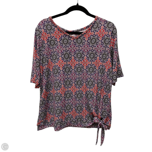 Top Short Sleeve By East 5th In Floral Print, Size: L