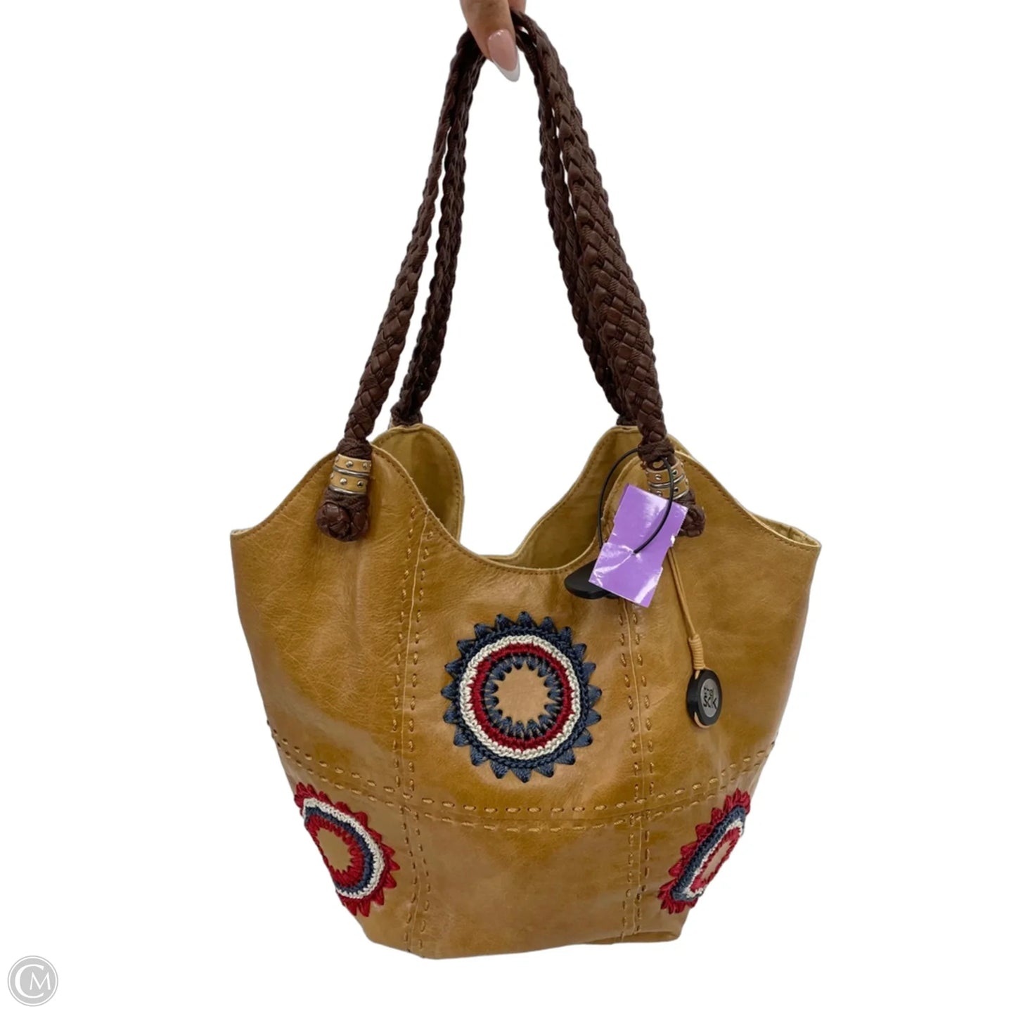 Handbag Leather By The Sak, Size: Large