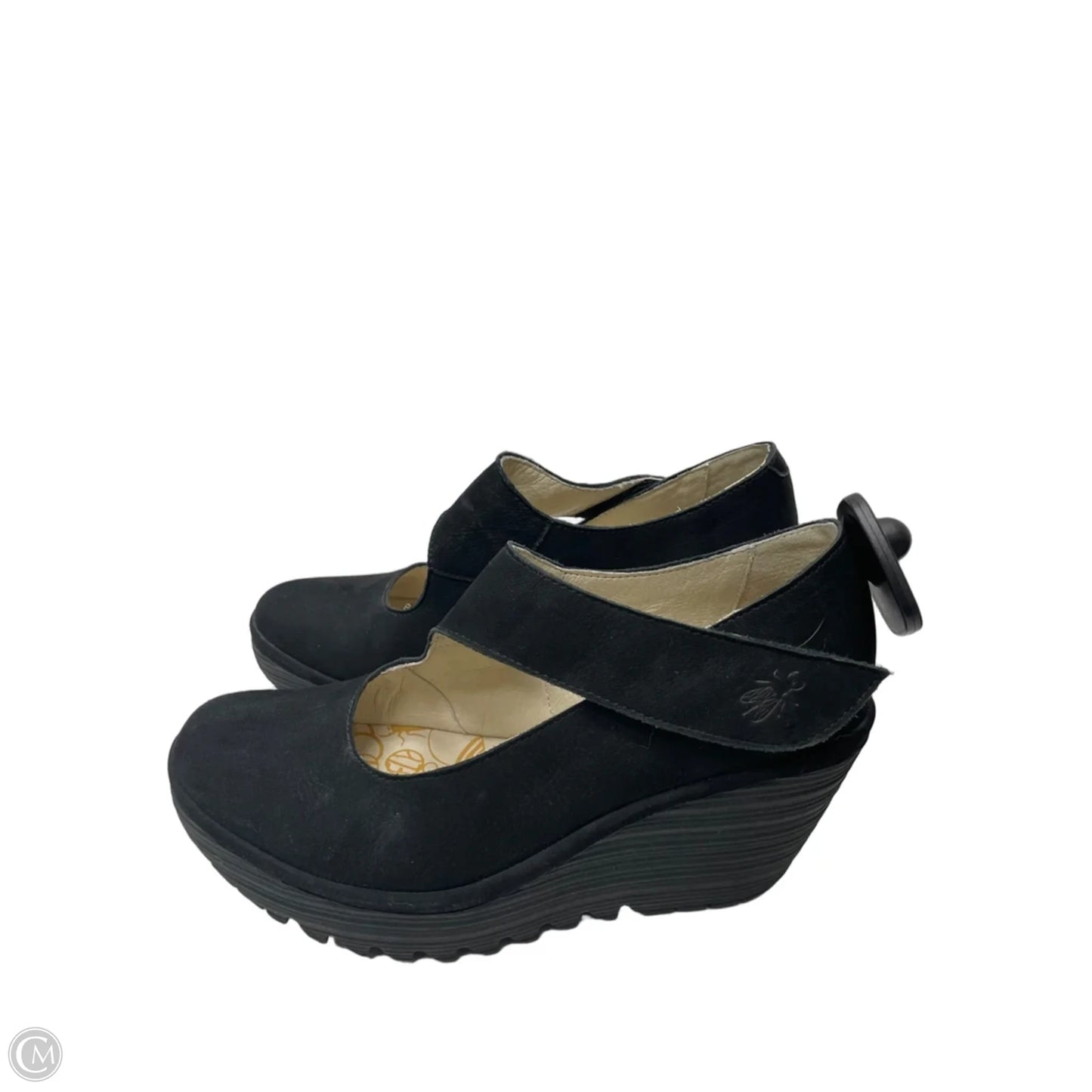 Shoes Heels Wedge By Fly London In Black, Size: 7.5