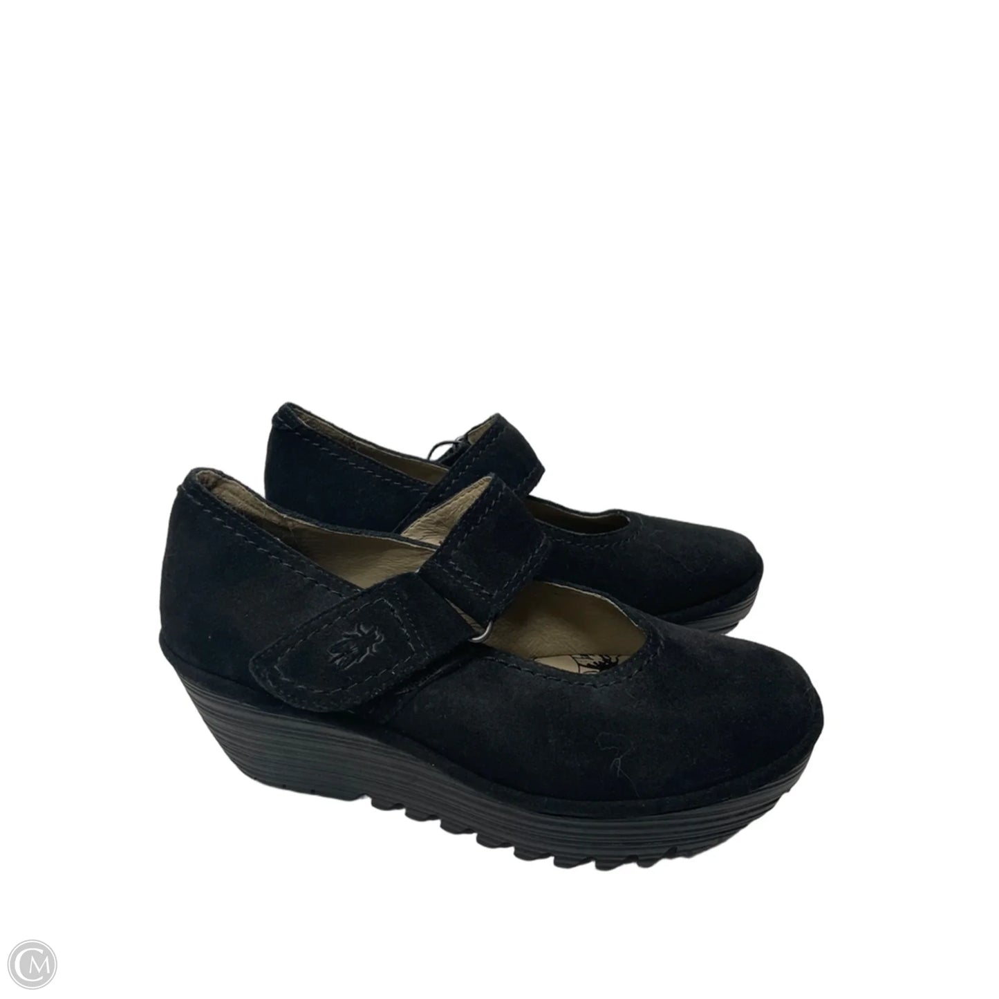 Shoes Heels Wedge By Fly London In Black, Size: 7.5