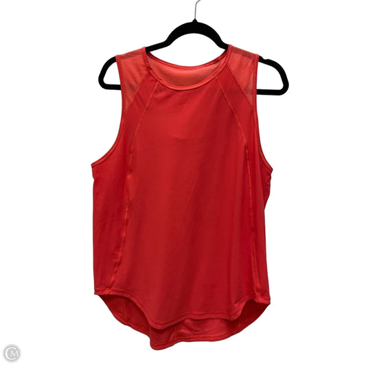 Athletic Tank Top By Lululemon In Red, Size: L