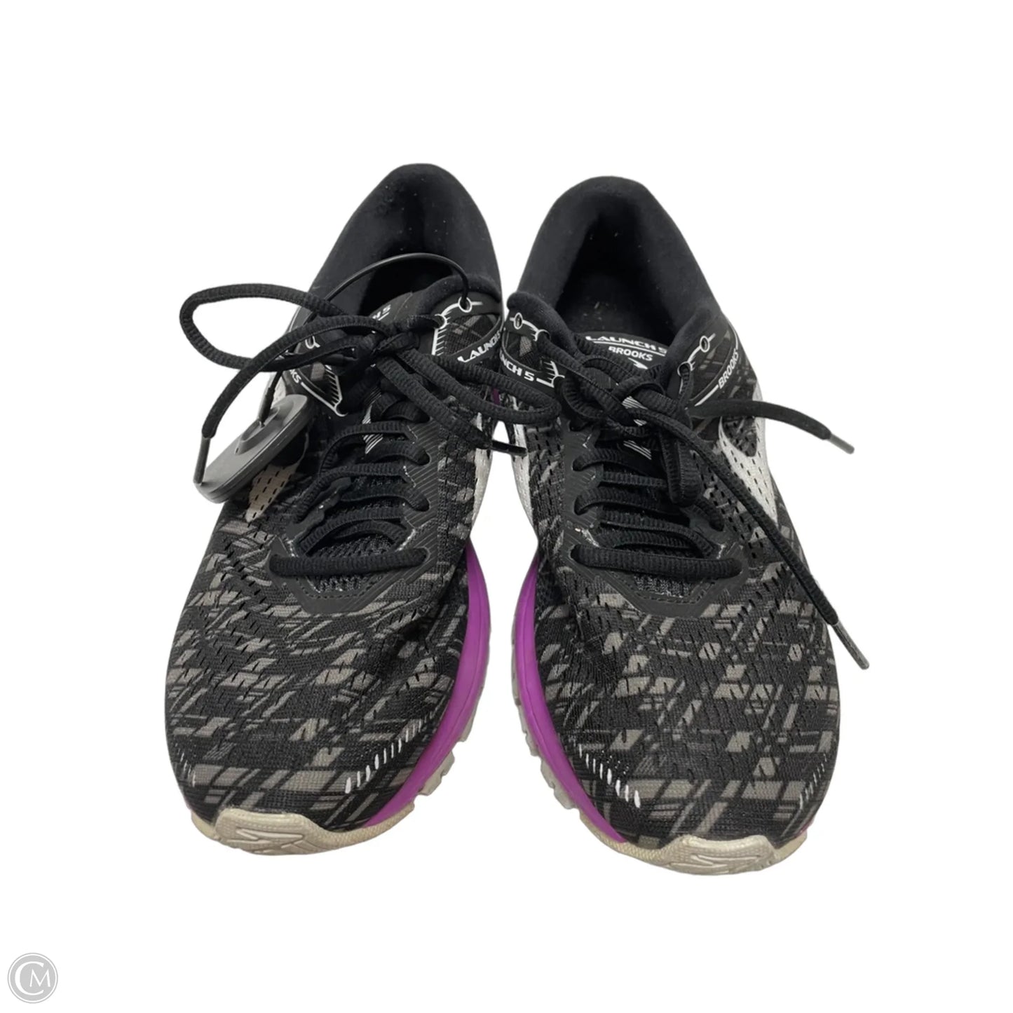 Shoes Athletic By Brooks In Black & Purple, Size: 9
