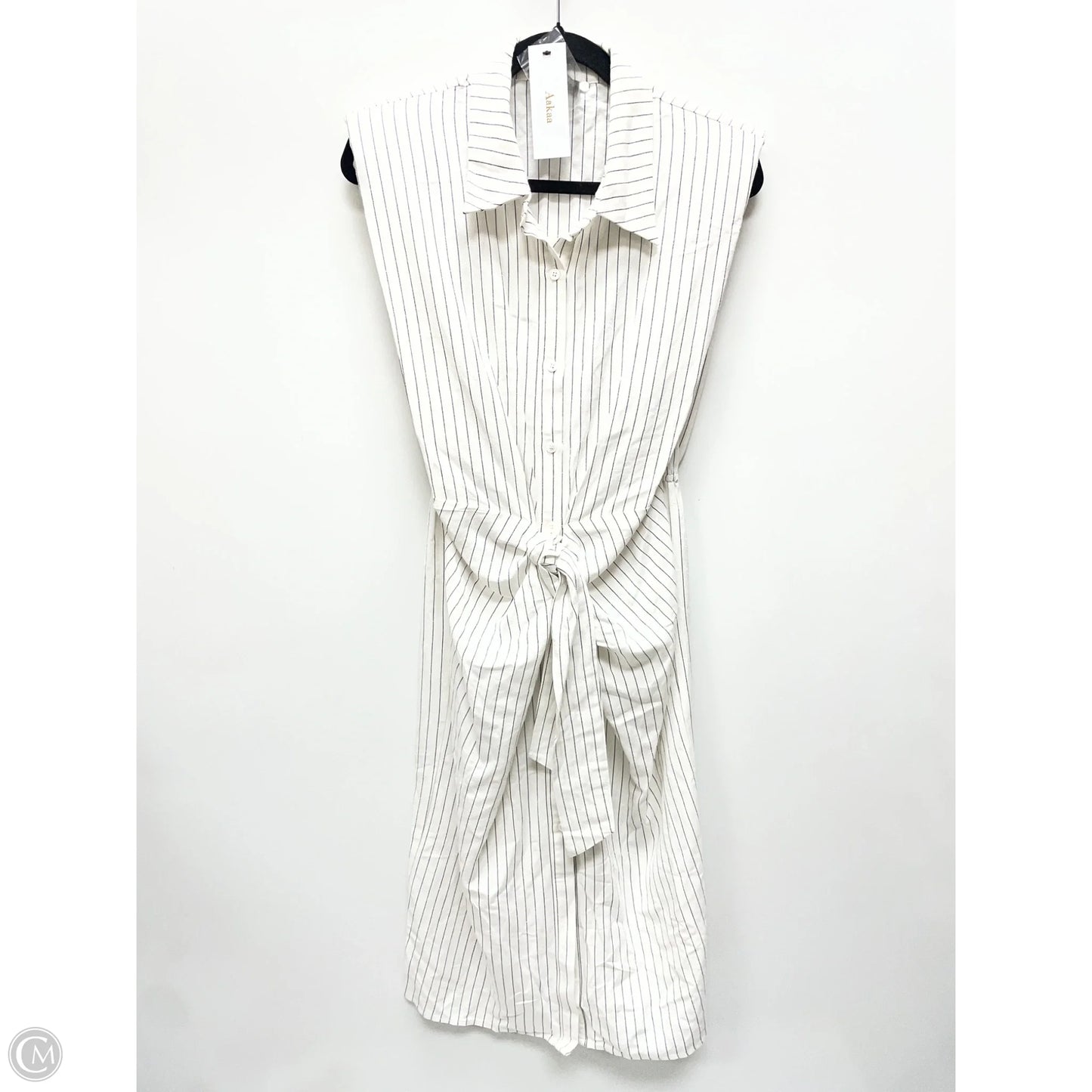 Dress Casual Midi By Aakaa In Striped Pattern, Size: L
