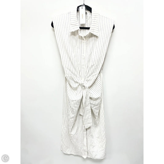 Dress Casual Midi By Aakaa In Striped Pattern, Size: L