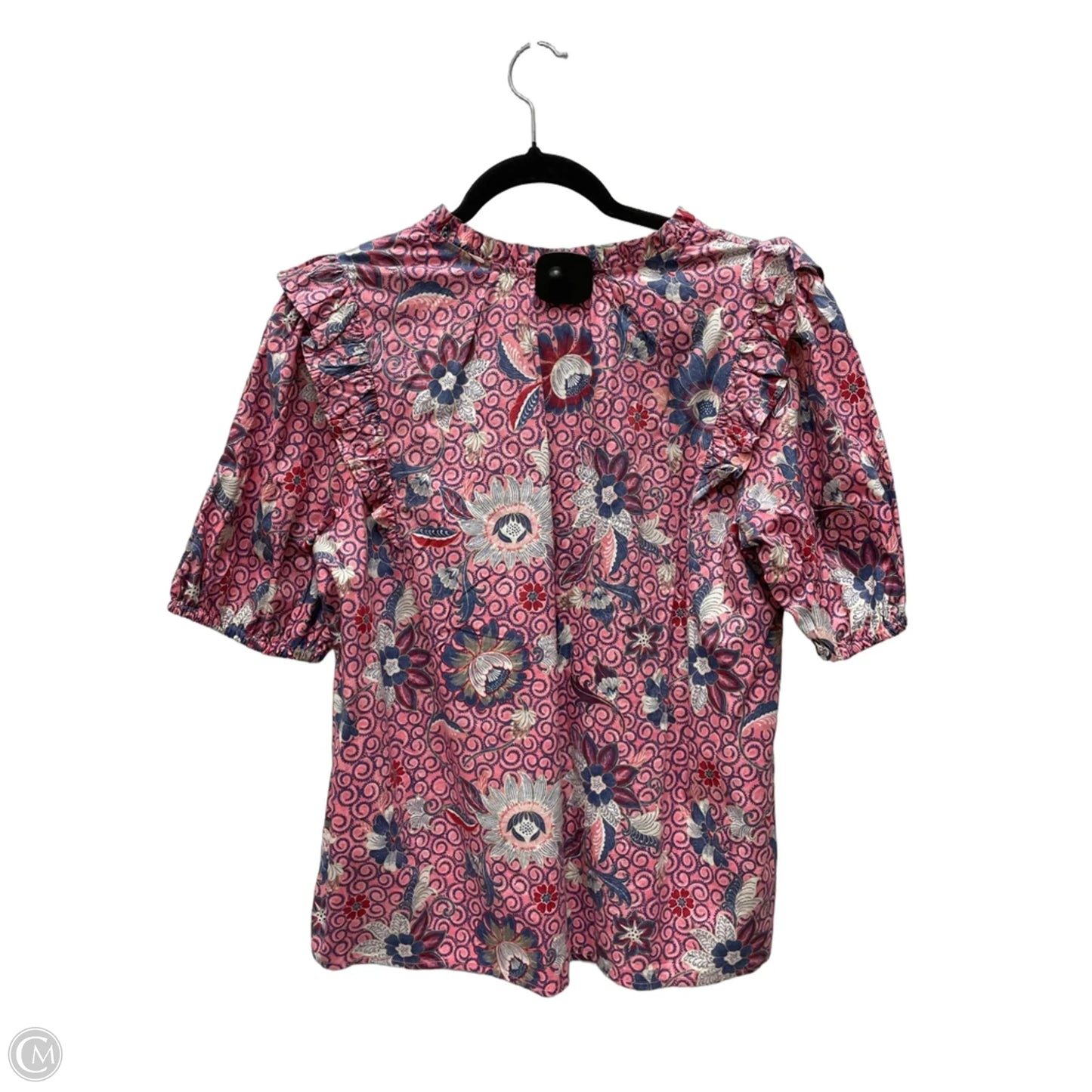 Top Short Sleeve By Loft In Floral Print, Size: M