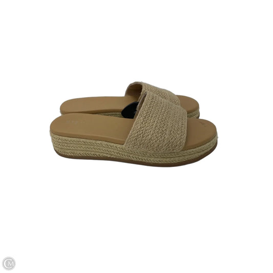 Sandals Heels Platform By Mix No 6 In Tan, Size: 11